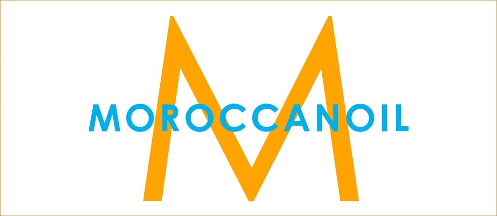 Moroccanoil Blue and orange logo